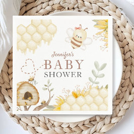 Bumble Bee Baby shower papier Servet