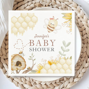 Bumble Bee Baby shower papier Servet