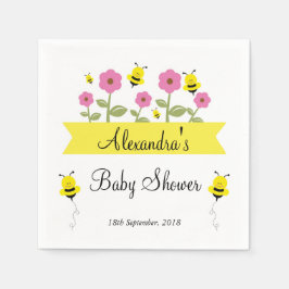 Bumble Bee Baby shower servetten