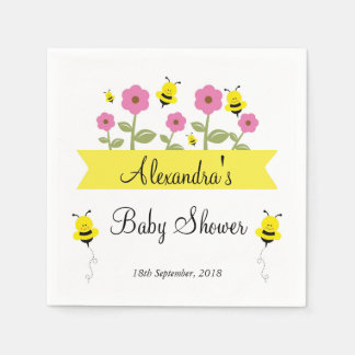 Bumble Bee Baby shower servetten