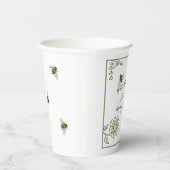 Bumble Bee Baby shower Shower Papieren Bekers (Rechts)