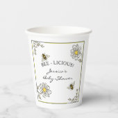 Bumble Bee Baby shower Shower Papieren Bekers (Voorkant)