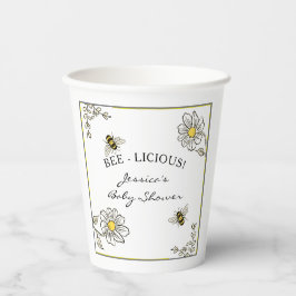 Bumble Bee Baby shower Shower Papieren Bekers