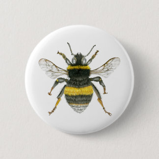 Bumble Bee Badge Ronde Button 5,7 Cm