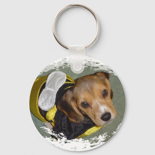 Bumble Bee Beagle Sleutelhanger (Voorkant)