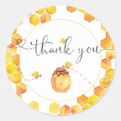 Bumble Bee Bedank Je Favor Sticker (Voorkant)