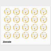 Bumble Bee Bedank Je Favorieten Sticker (Vel)