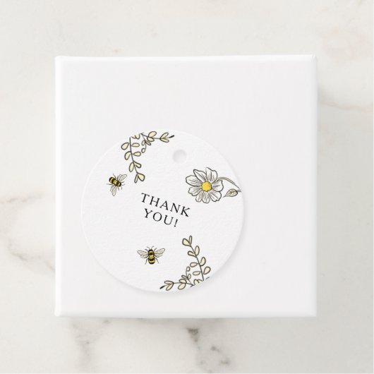 Bumble Bee Bedankt Bedankjes Labels (In situ)