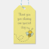 Bumble Bee Bedankt Cadeaulabel (Voorkant)