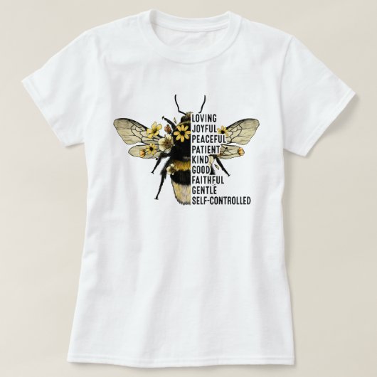 Bumble Bee, Bee Day Shirt, Bijenhouder, Bee Kind T-shirt (Design voorkant)
