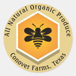 Bumble Bee Biologische Producten Ronde Sticker