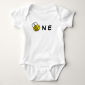 Bumble Bee Birthday 1st Romper (Voorkant)