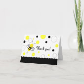 Bumble bee Birthday Folded Bedankt dat je kaarten  (Voorkant)
