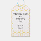 Bumble Bee Birthday Party Hartelijk dank voor labe Cadeaulabel (Voorkant)