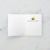 Bumble Bee Birthday Party Kaart (Binnen)