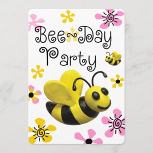 Bumble Bee Birthday Party Kaart