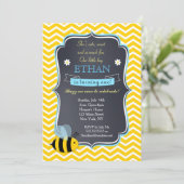 Bumble Bee Birthday Party Uitnodigingen voor jonge (Staand voorkant)