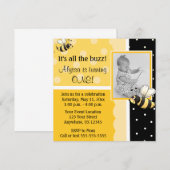 Bumble Bee Birthday Uitnodiging (Voorkant / Achterkant)