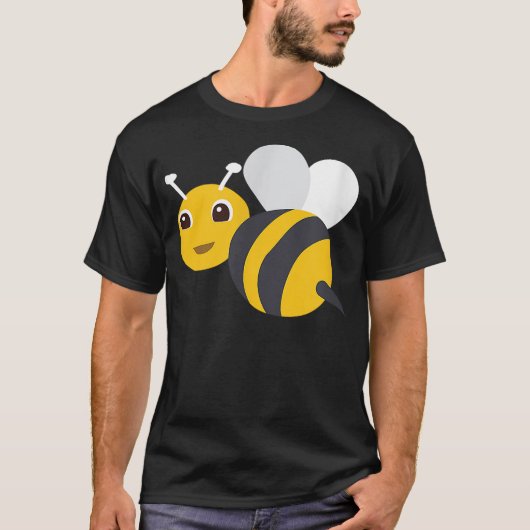 Bumble Bee Black Yellow with Stinger Cartoon Anima T-shirt (Voorkant)