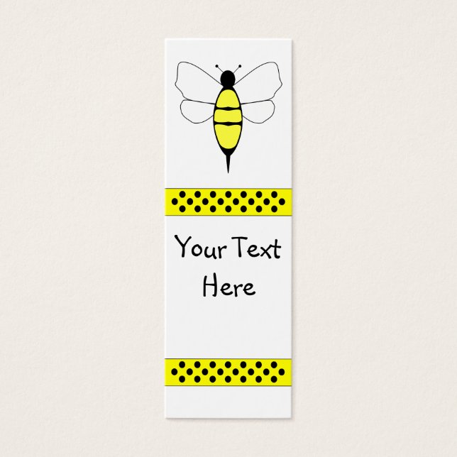 Bumble Bee Bladwijzer Mini Visitekaartjes (Voorkant)