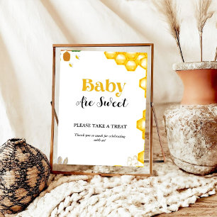 Bumble Bee board baby shower Favor teken Poster