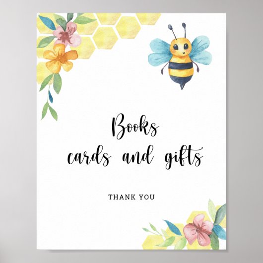 Bumble bee - boekenkaarten en geschenken poster (Voorkant)