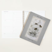 Bumble Bee Botanical op linen Planner (Display)