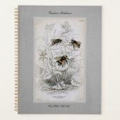 Bumble Bee Botanical op linen Planner (Voorkant)