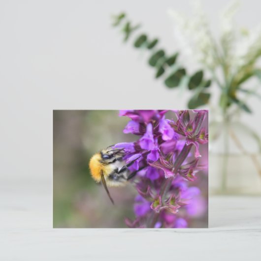 Bumble Bee Briefkaart (Staand voorkant)