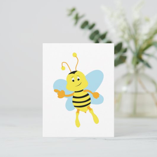 Bumble Bee Briefkaart (Staand voorkant)