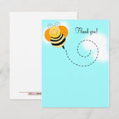 Bumble Bee Bumble Bee Flat Hartelijk dank, kaart 4 (Voorkant / Achterkant)