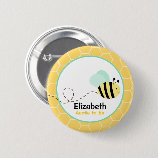 Bumble Bee Button (Voorkant /achterkant)
