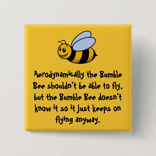 Bumble Bee Button (Voorkant)