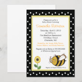 Bumble Bee Buzz 5x7 Baby shower Uitnodiging (Voorkant / Achterkant)
