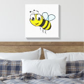 Bumble Bee, Buzz Canvas Afdruk (Insitu (Slaapkamer))