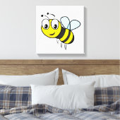 Bumble Bee, Buzz Canvas Afdruk (Insitu (Slaapkamer))
