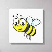 Bumble Bee, Buzz Canvas Afdruk (Voorkant)