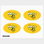 Bumble Bee, Buzz Ovale Sticker (Vel)