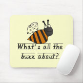 Bumble Bee Buzz Tshirts en cadeautjes Muismat (Met muis)