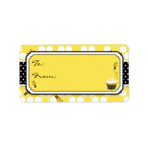 Bumble bee cadeaulabel M Etiket