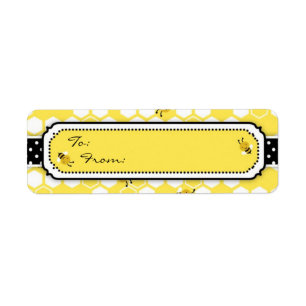 Bumble bee - cadeaulabel S Etiket