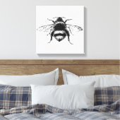 Bumble Bee Canvas Print (Insitu (Slaapkamer))