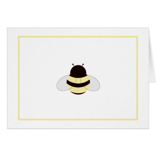 Bumble Bee Card (Voorkant Horizontaal)