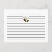 Bumble bee Cherries Recipe Cards Briefkaart (Achterkant)