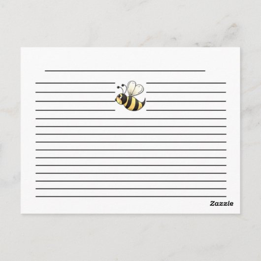 Bumble bee Cherries Recipe Cards Briefkaart (Achterkant)