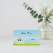Bumble bee Children's Calling Card Contactkaartje (Staand voorkant)