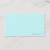 Bumble bee Children's Calling Card Contactkaartje (Achterkant)