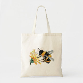 Bumble Bee Collect Pollen Tote Bag