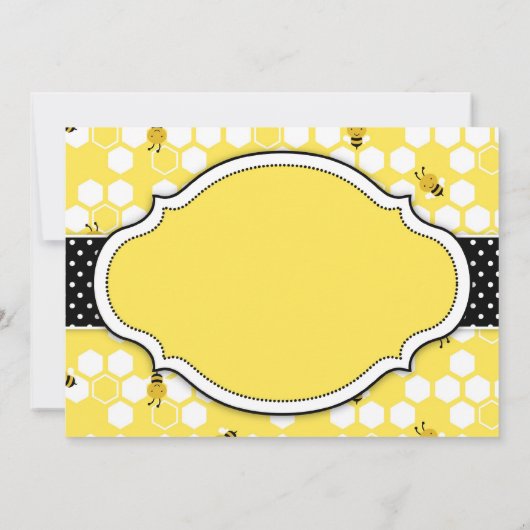 Bumble Bee Cupcake Hartelijk dank Bedankkaart (Achterkant)