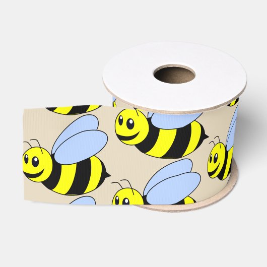 Bumble Bee Custom 3" Breed satijnen lint (Spoel)